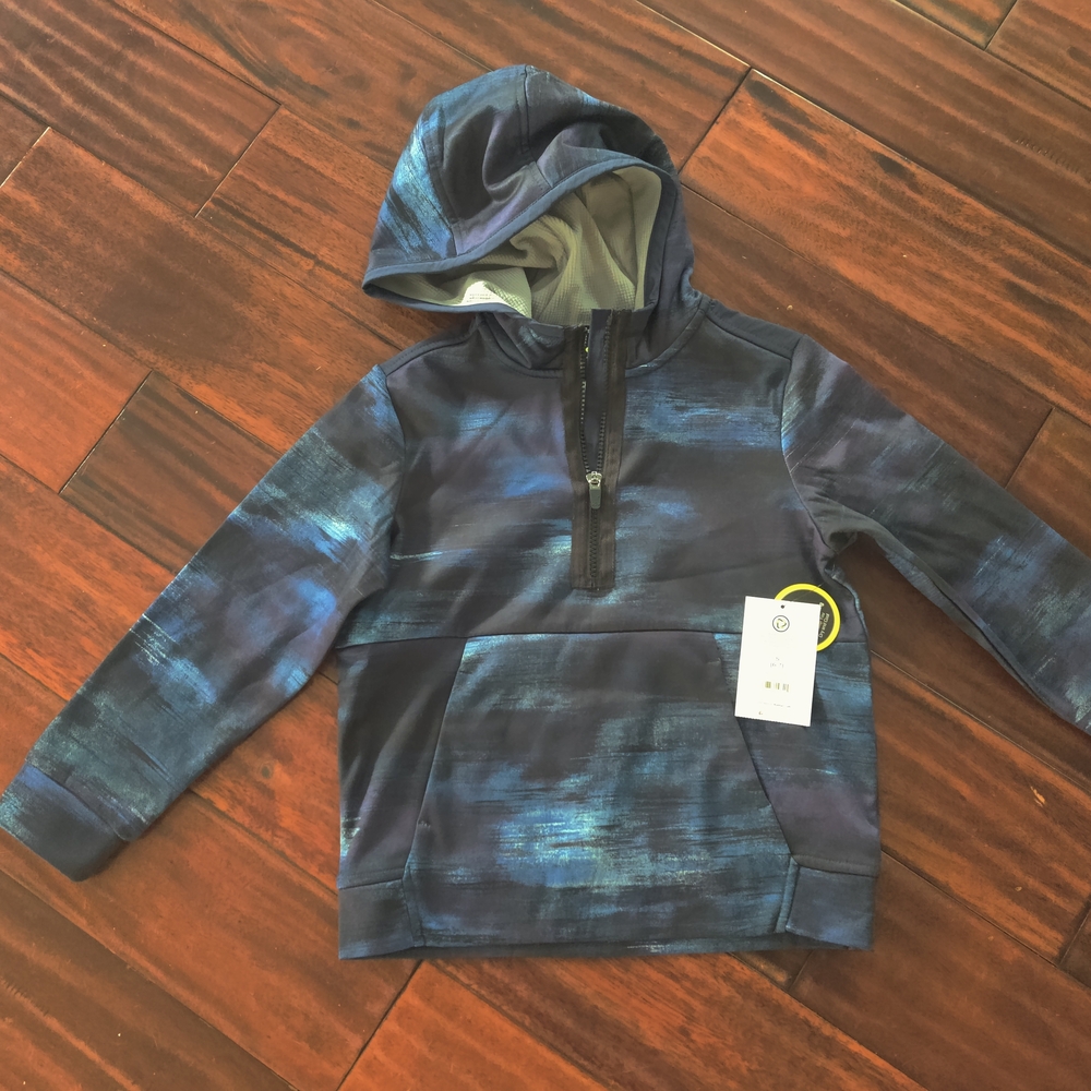 Athletic Works Kids' Navy and Black Hoodie